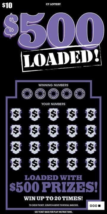 $500 LOADED! scratch-off ticket