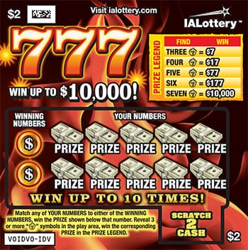 777 scratch-off ticket