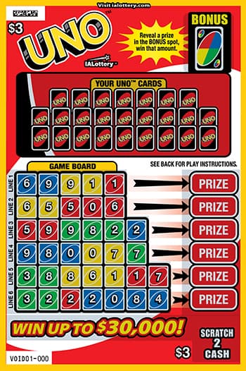UNO™ scratch-off ticket