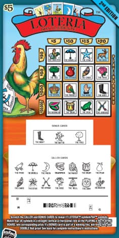 LOTERIA 2ND EDITION scratch-off ticket