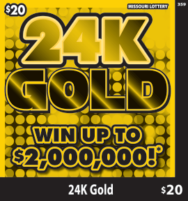 24K GOLD scratch-off ticket