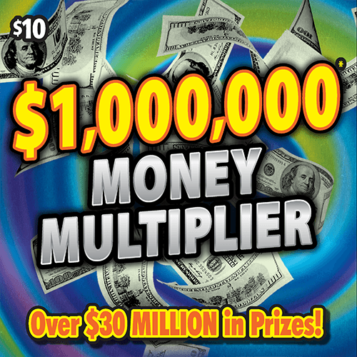 $1,000,000 MONEY MULTIPLIER scratch-off ticket