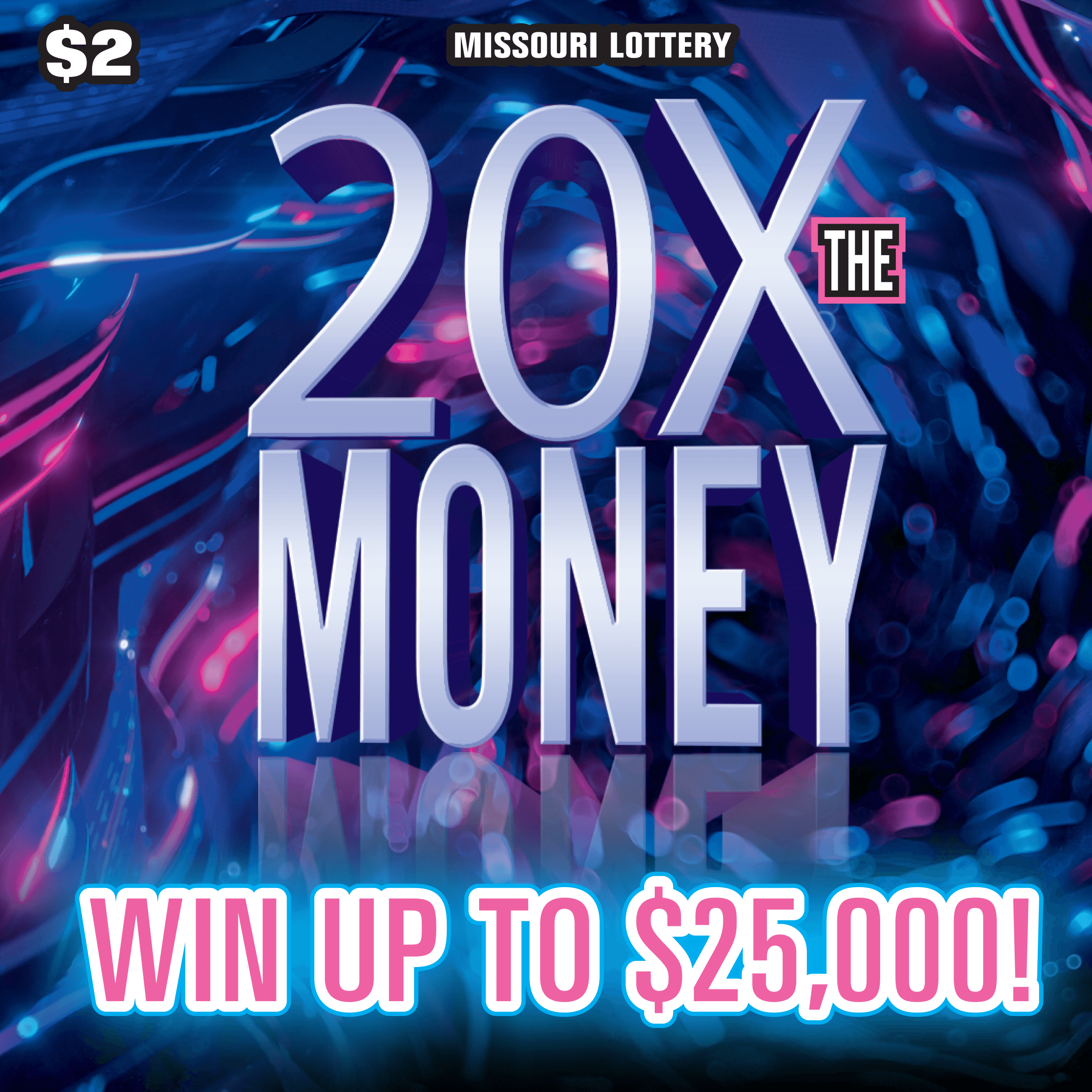 20X THE MONEY scratch-off ticket