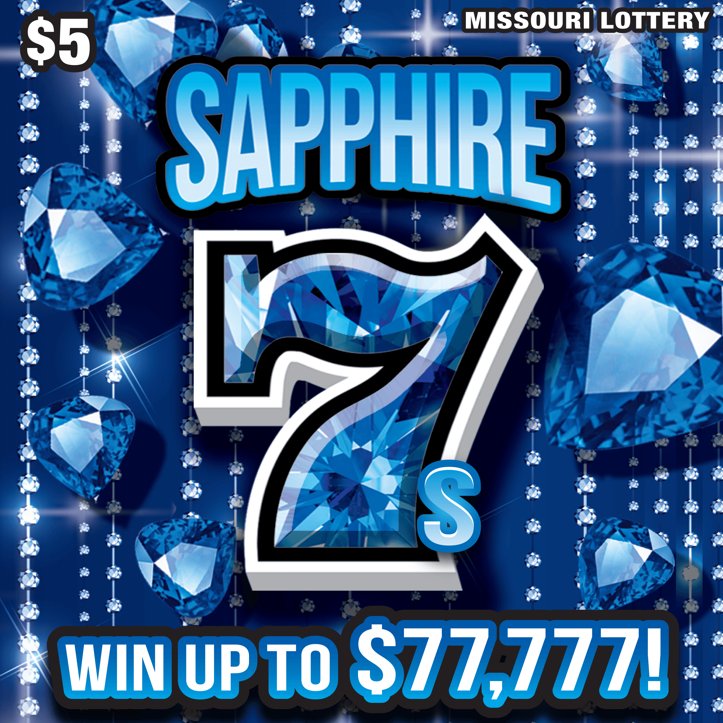 SAPPHIRE 7S scratch-off ticket