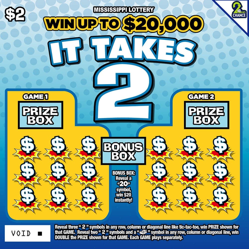 IT TAKES 2 scratch-off ticket