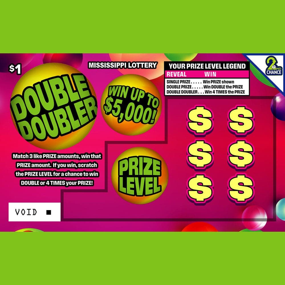 DOUBLE DOUBLER scratch-off ticket