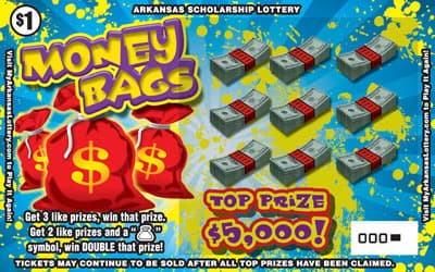 MONEY BAGS scratch-off ticket