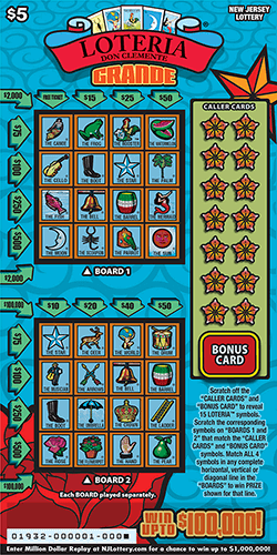 LOTERIA GRANDE scratch-off ticket