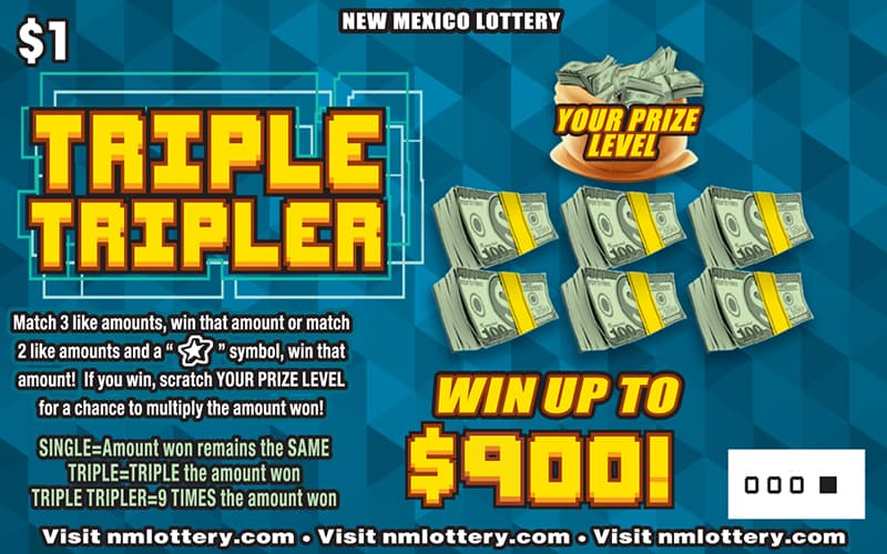 TRIPLE TRIPLER scratch-off ticket