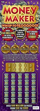 MONEY MAKER scratch-off ticket