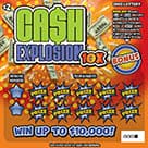CASH EXPLOSION 10X scratch-off ticket