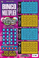 BINGO MULTIPLIER scratch-off ticket