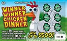 WINNER WINNER CHICKEN DINNER scratch-off ticket