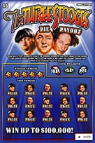3 STOOGES PIE PAYOUT scratch-off ticket