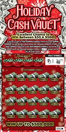 HOLIDAY CASH VAULT scratch-off ticket