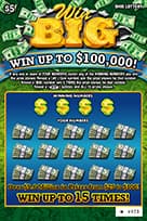 WIN BIG scratch-off ticket