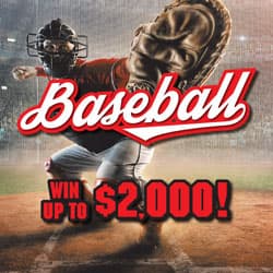 BASEBALL scratch-off ticket