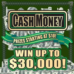 CASH MONEY scratch-off ticket