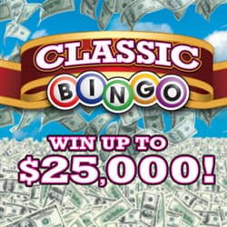 CLASSIC BINGO scratch-off ticket