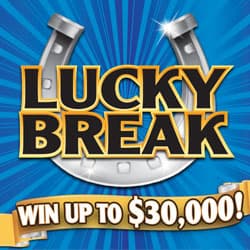 LUCKY BREAK scratch-off ticket