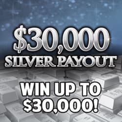 $30,000 SILVER PAYOUT scratch-off ticket