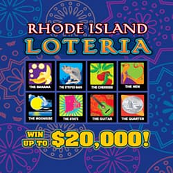 RHODE ISLAND LOTERIA scratch-off ticket