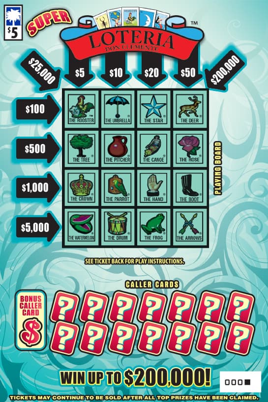SUPER LOTERIA™ scratch-off ticket