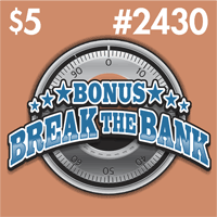 BONUS BREAK THE BANK scratch-off ticket