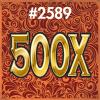 500X scratch-off ticket