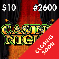 CASINO NIGHT scratch-off ticket