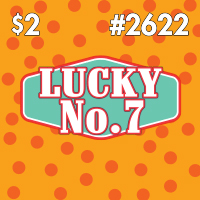 LUCKY NO. 7 scratch-off ticket
