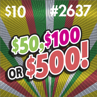 $50, $100 OR $500! scratch-off ticket