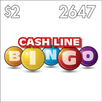 CASH LINE BINGO scratch-off ticket