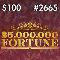 $5,000,000 FORTUNE scratch-off ticket