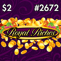 ROYAL RICHES scratch-off ticket