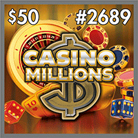 CASINO MILLIONS scratch-off ticket