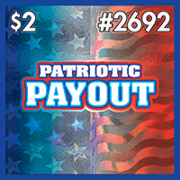 PATRIOTIC PAYOUT scratch-off ticket