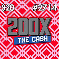 200X THE CASH scratch-off ticket