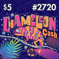 CHAMELEON CASH scratch-off ticket