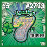 LUCKY 7S TRIPLER scratch-off ticket