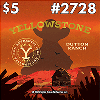 YELLOWSTONE scratch-off ticket