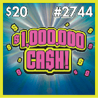 $1,000,000 CA$H! scratch-off ticket