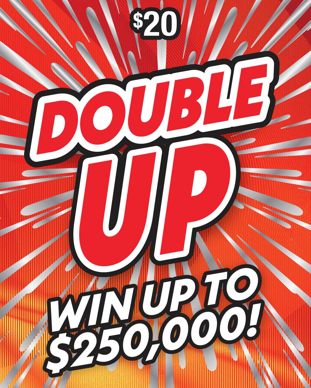 DOUBLE UP scratch-off ticket