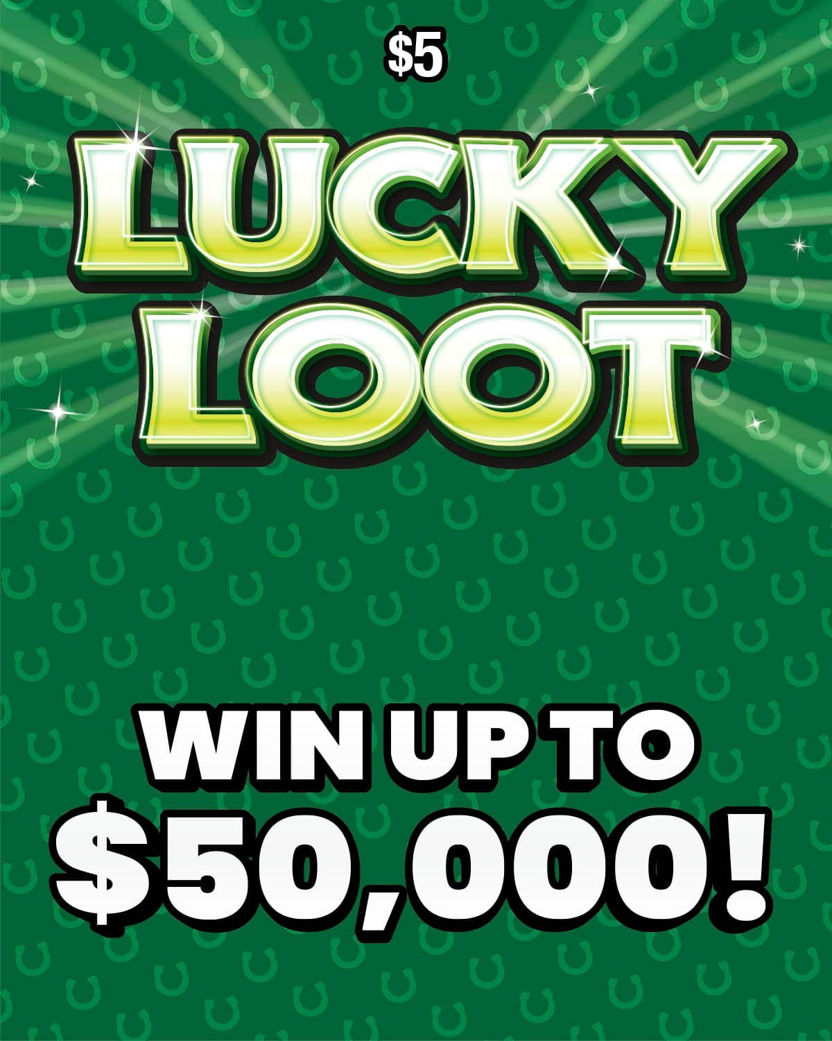 LUCKY LOOT scratch-off ticket