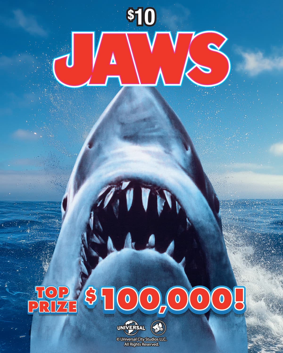JAWS scratch-off ticket