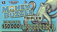 MONEY PUZZLE TRIPLER scratch-off ticket