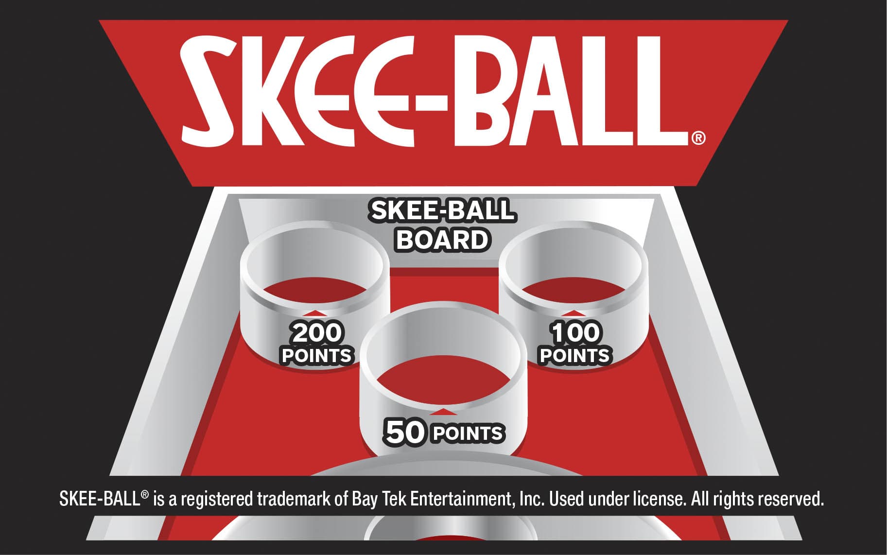 SKEE-BALL® scratch-off ticket