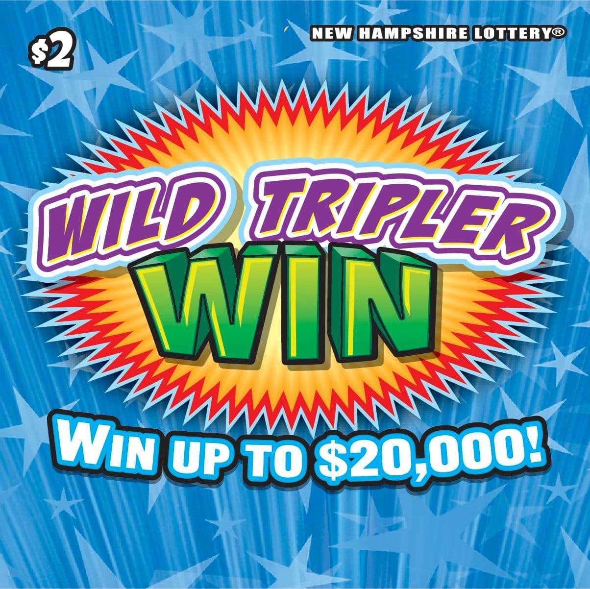 WILD TRIPLER WIN scratch-off ticket