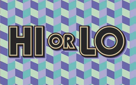 HI OR LO scratch-off ticket