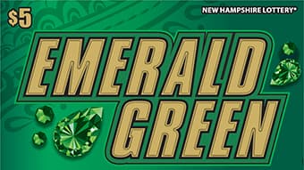 EMERALD GREEN scratch-off ticket